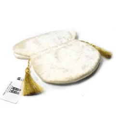 Bourse pochon velours brodé