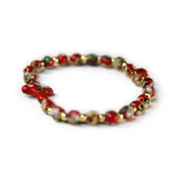Bracelet de perles cloisonnées