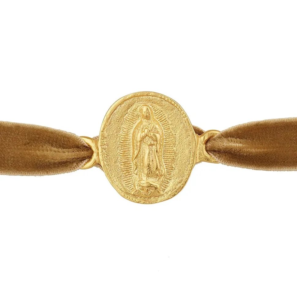 Bracelet Guadalupe doré taupe