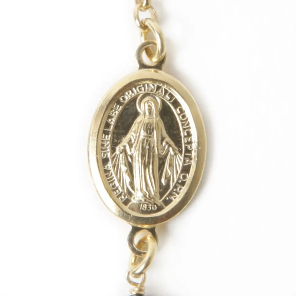 Bracelet miraculeuse doré noire