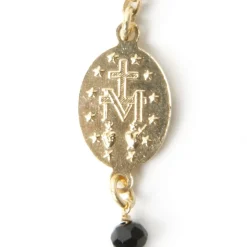 Bracelet miraculeuse doré noire