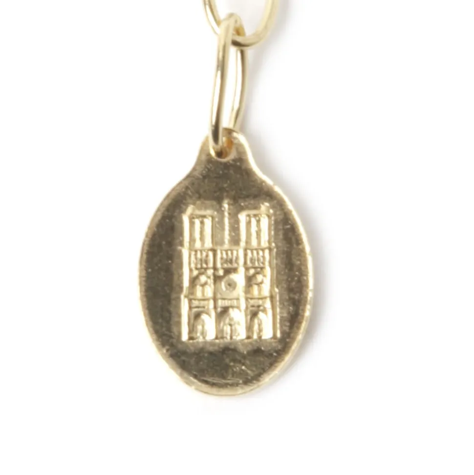 Bracelet ND double doré argenté