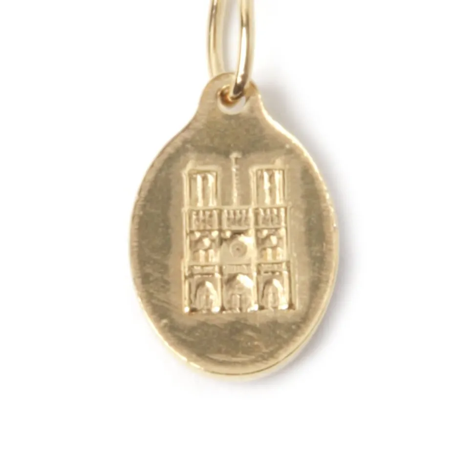 Bracelet ND double doré indigo