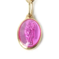 Bracelet ND double doré rose