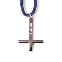 Bracelet religieux Croix Argent Marine Homme