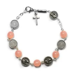Bracelet-Dizainier perles roses