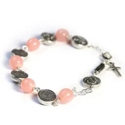 Bracelet-Dizainier perles roses
