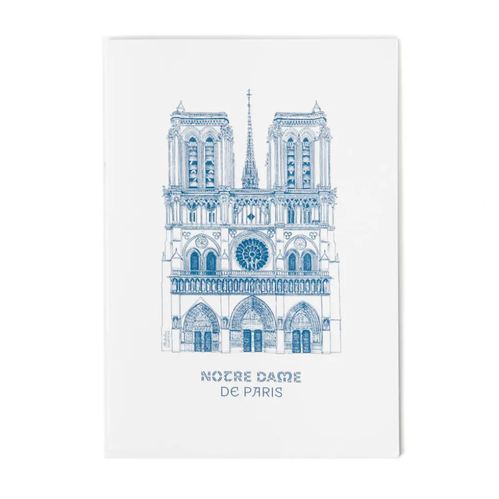 Cahier exercice cathédrale A5 Bleu