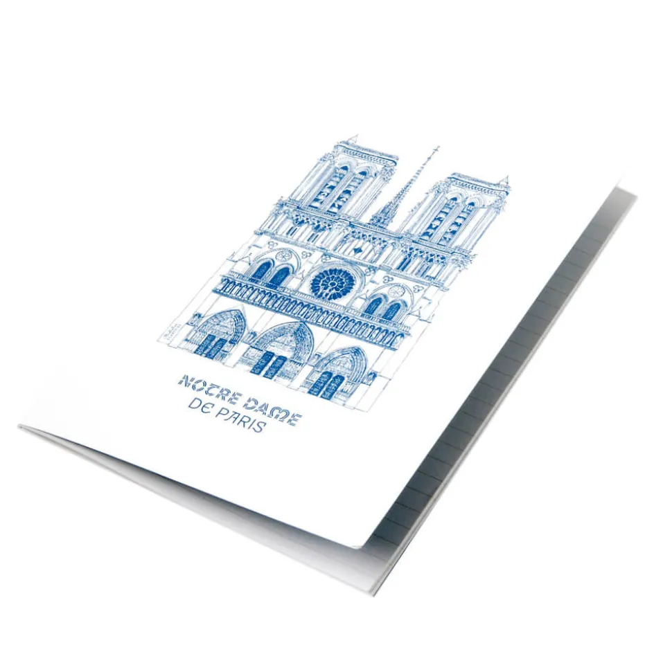 Cahier exercice cathédrale A5 Bleu