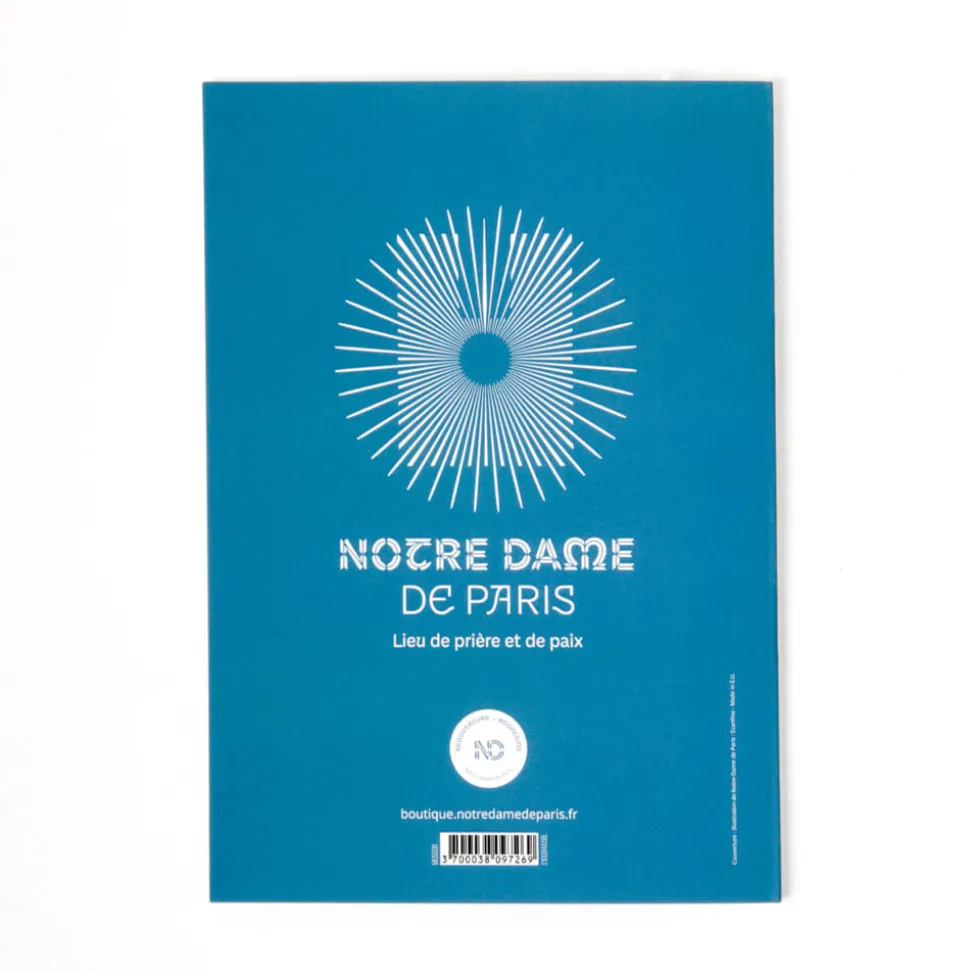 Cahier exercice cathédrale A5 Bleu