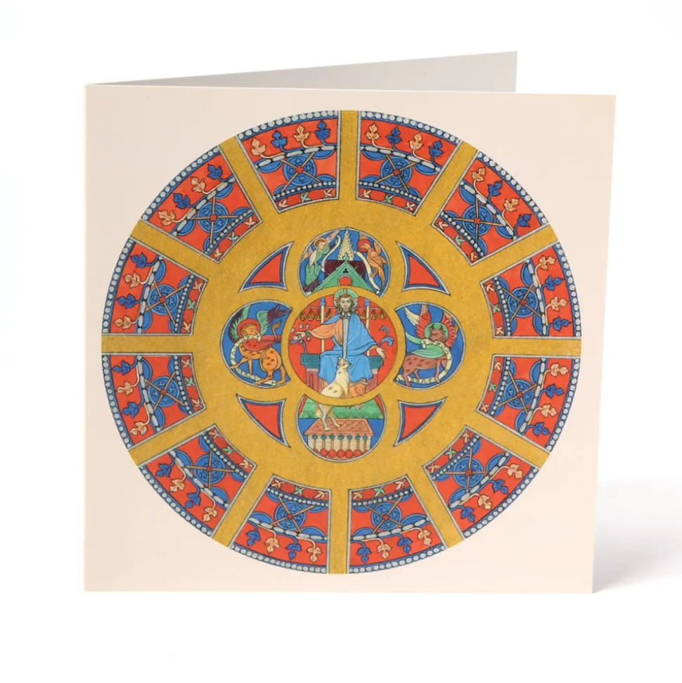 Carte de vœux - Rosace Sud Christ - Notre-Dame de Paris