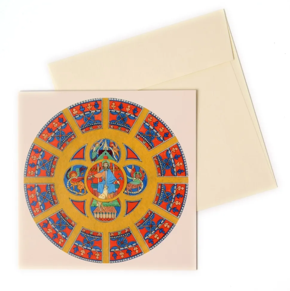 Carte de vœux - Rosace Sud Christ - Notre-Dame de Paris