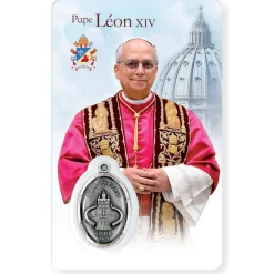 Carte Prière Pape Léon XIV FR