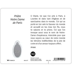 Carte souvenir Notre-Dame réouverture - français