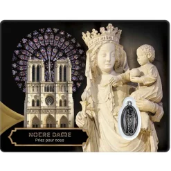 Carte souvenir Notre-Dame réouverture - français