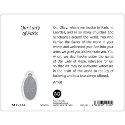 Carte souvenir Notre-Dame réouverture - anglais