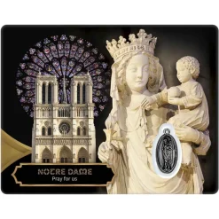 Carte souvenir Notre-Dame réouverture - anglais