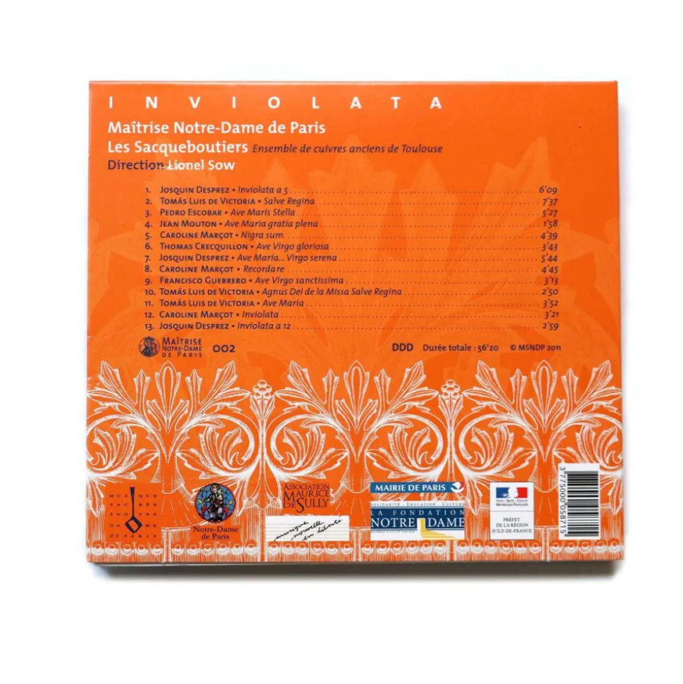 CD Inviolata - Musique de la Renaissance