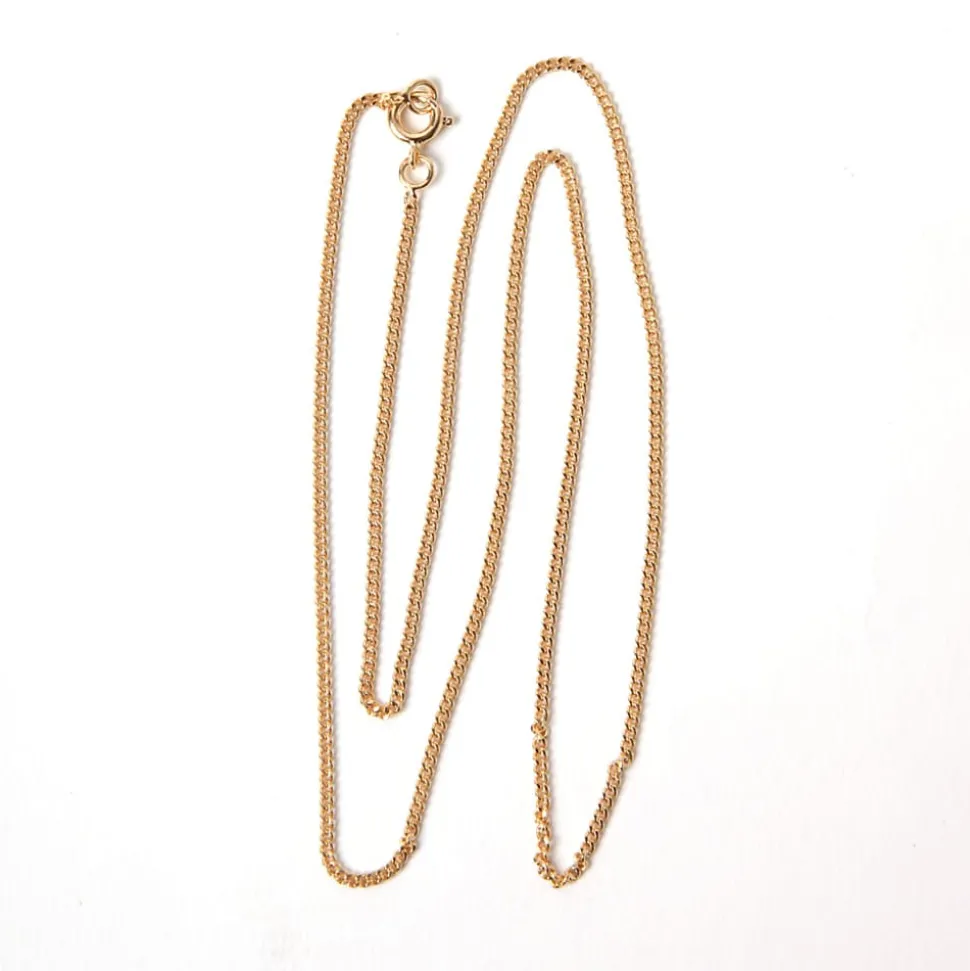 Chaine gourmette plaqué or