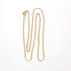 Chaîne forçat plaqué or 50cm