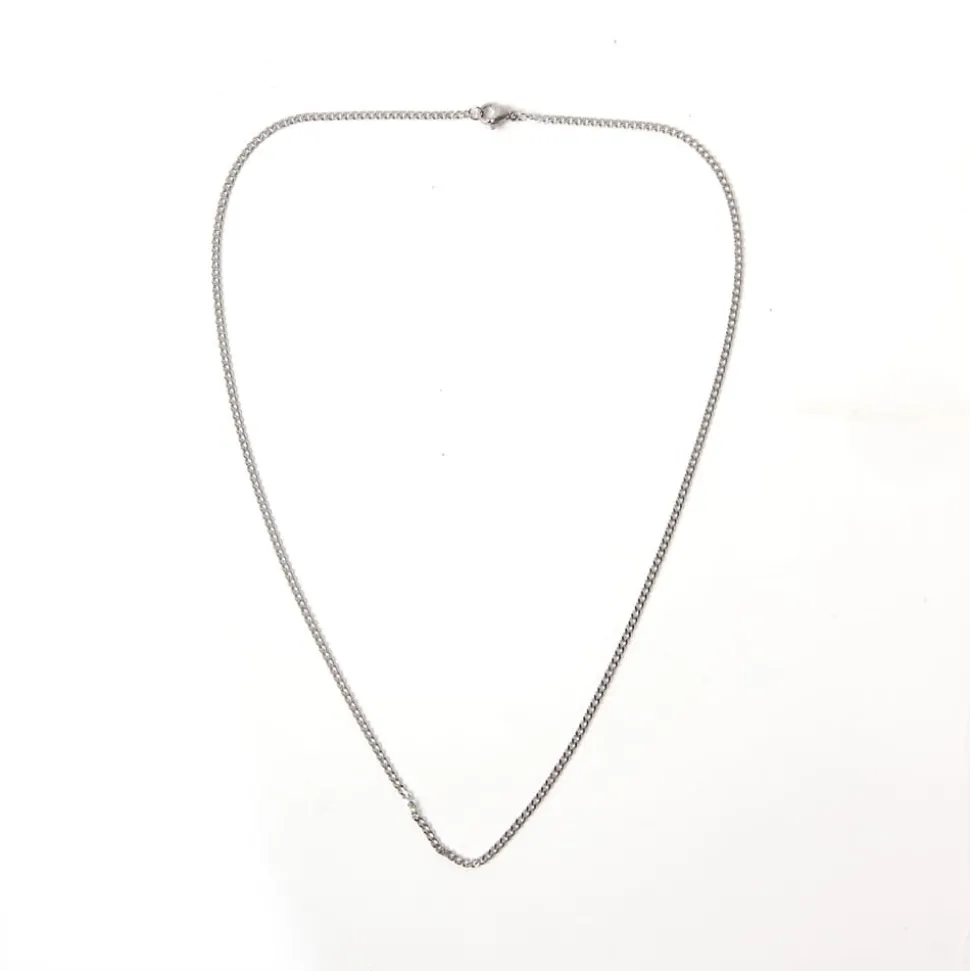 Chaîne gourmette inoxydable argt
