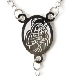 Chapelet acier inoxydable Christ