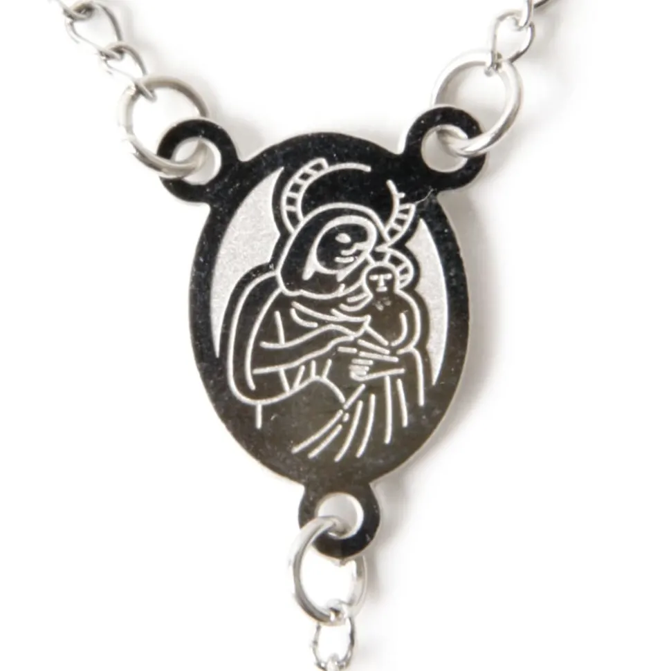 Chapelet acier inoxydable Christ