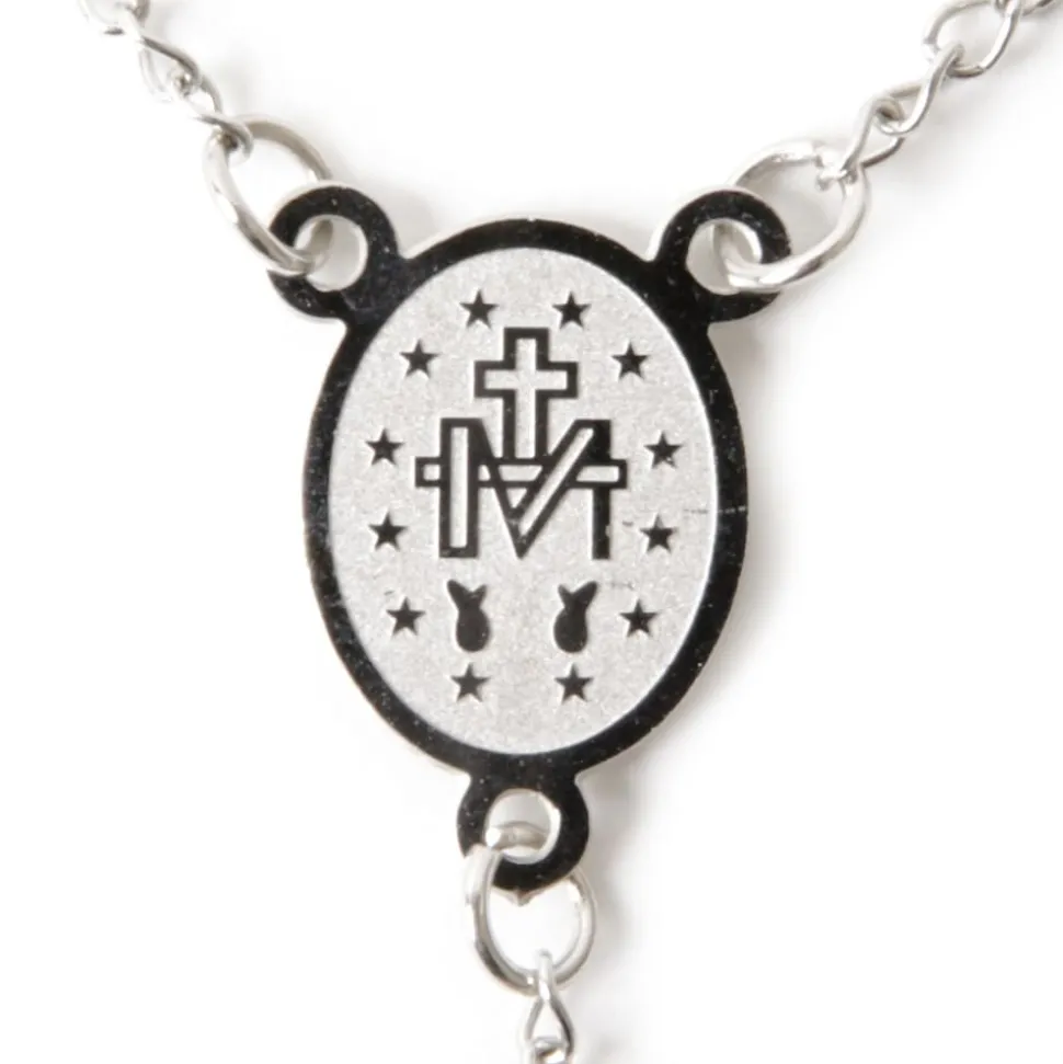 Chapelet acier inoxydable Christ