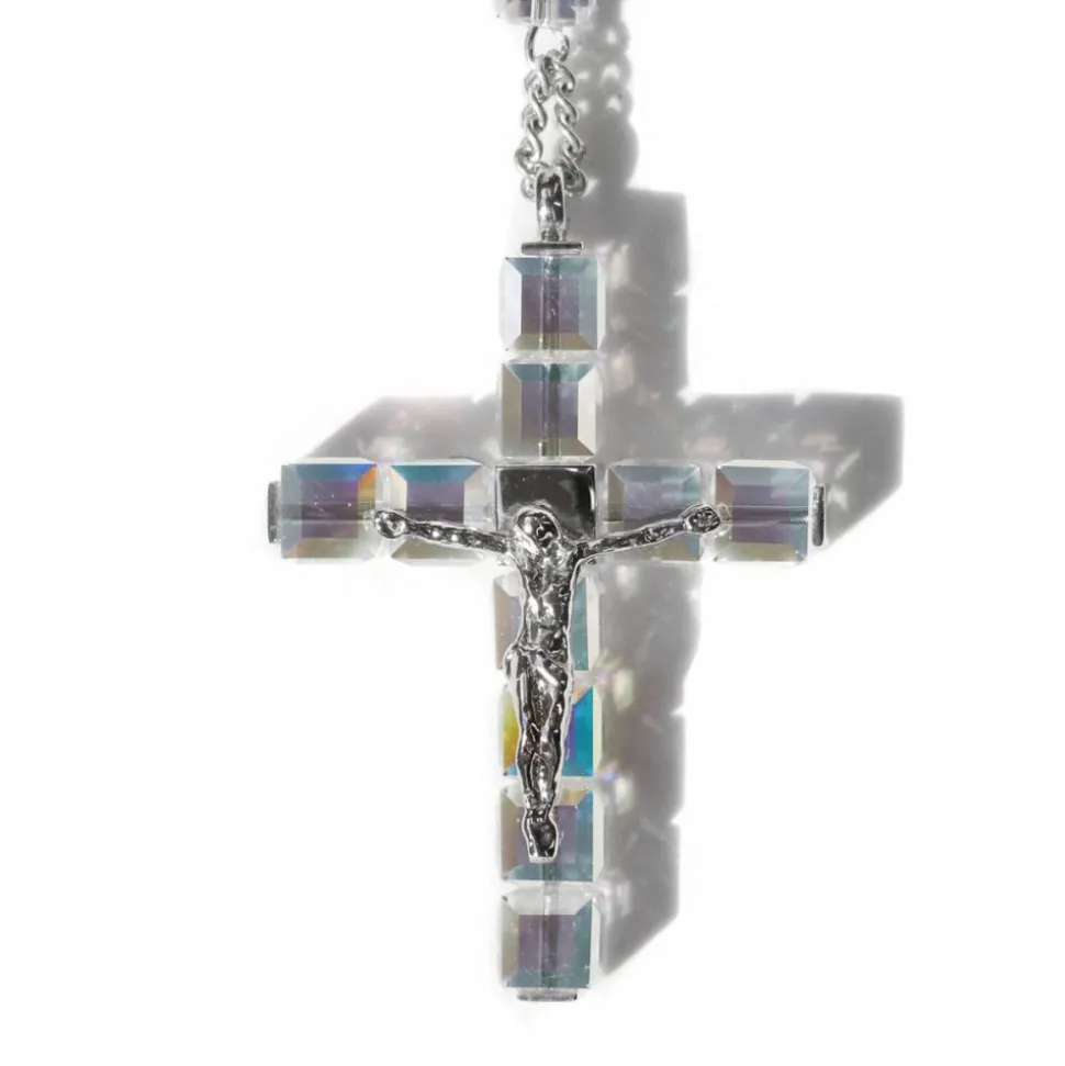 Chapelet création spéciale Swarovski, argent 925