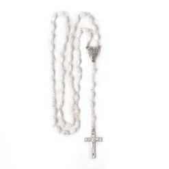 Chapelet nacre argenté Notre-Dame