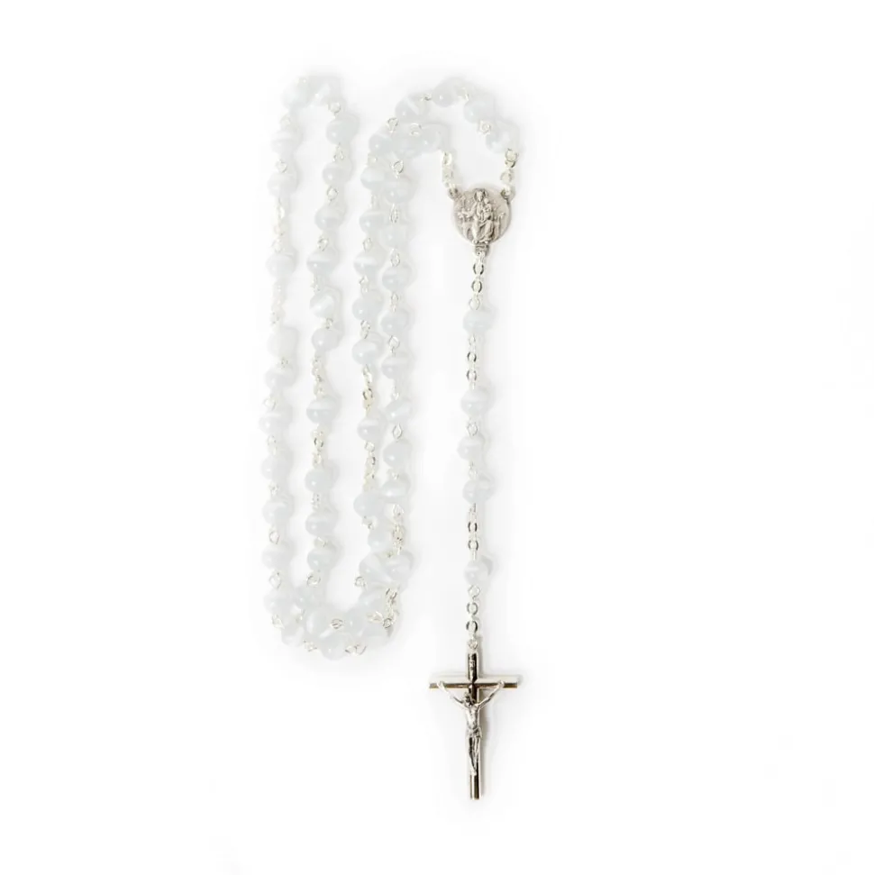 Chapelet Oeil de Chat Agt blanc