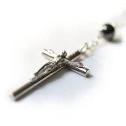 Chapelet Perles d'Hématite Notre-Dame