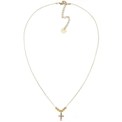 Collier Croix multicolore