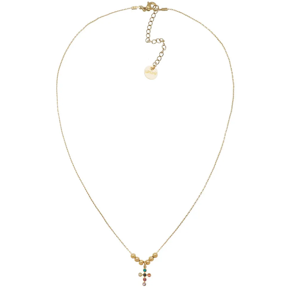 Collier Croix multicolore