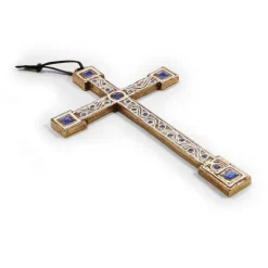 Croix - Crucifix bronze bleu