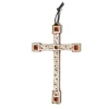 Croix - Crucifix bronze rouge