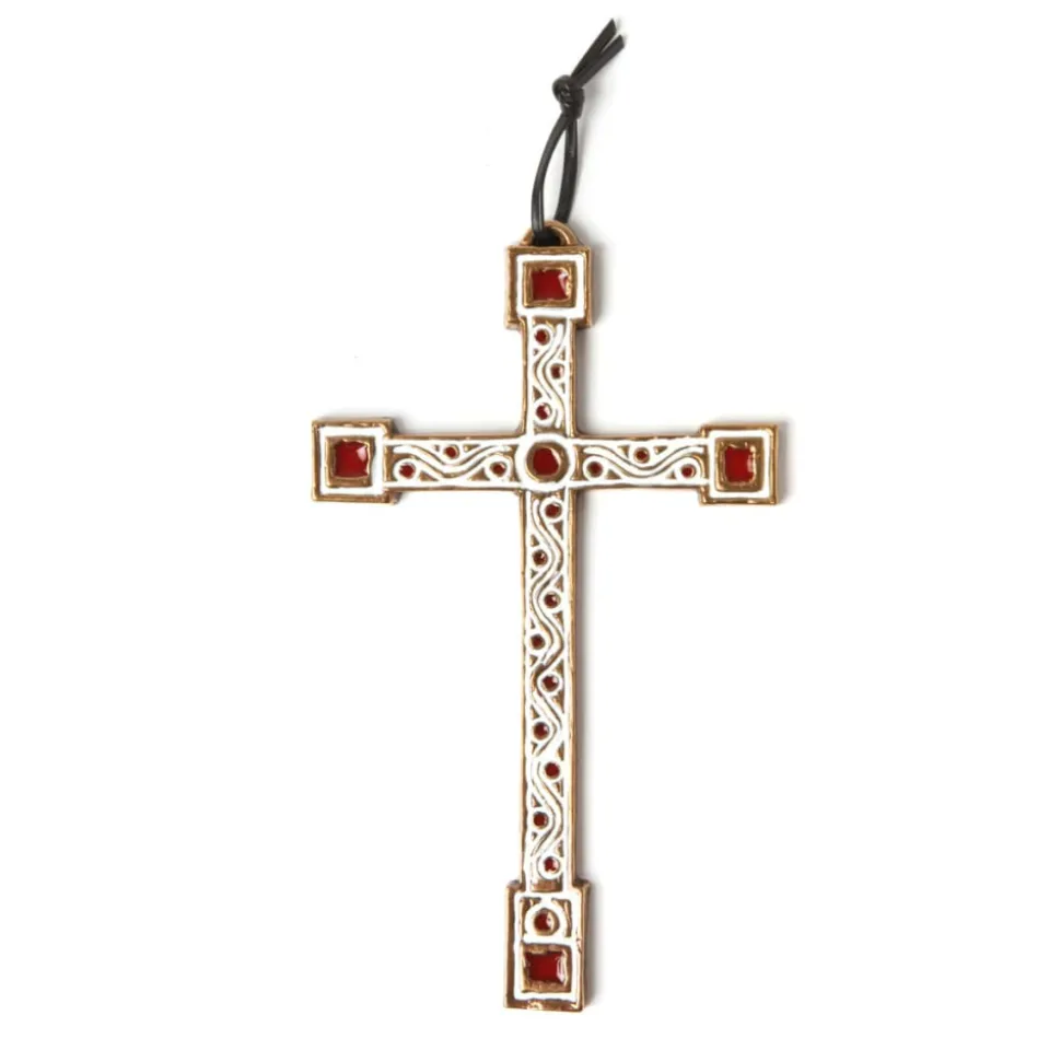 Croix - Crucifix bronze rouge