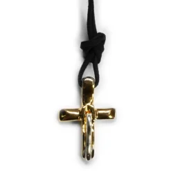 Croix Francesco Bronze doré et Argent