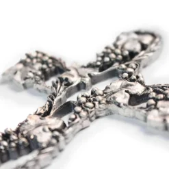 Croix Vigne argentée