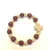 Dizainier-bracelet enfant bois bordeaux
