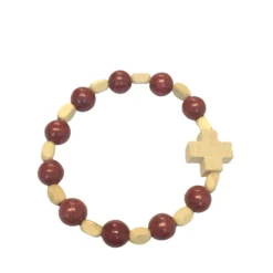 Dizainier-bracelet enfant bois bordeaux