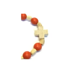 Dizainier-bracelet enfant bois orange