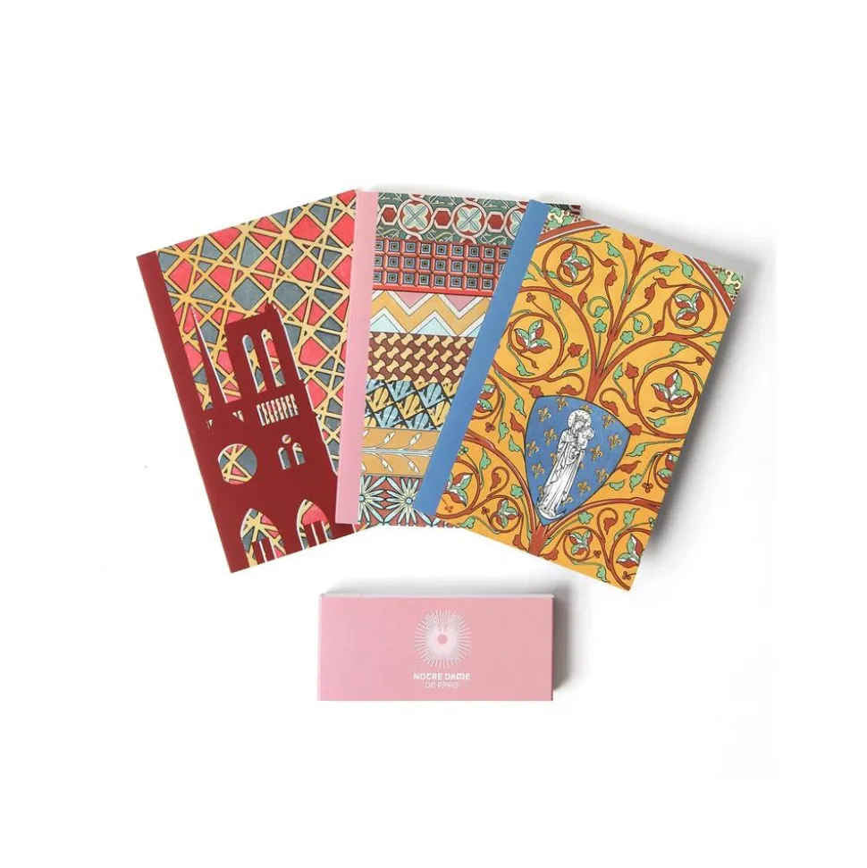 Lot de 3 petits cahiers Notre-Dame Chapelles