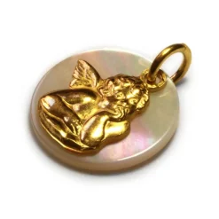Médaille Ange sur Nacre