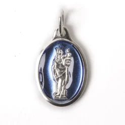 Médaille Notre Dame agt bleu 25c