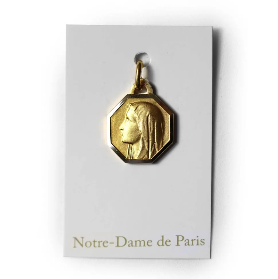 Médaille Vierge, modèle octogonal