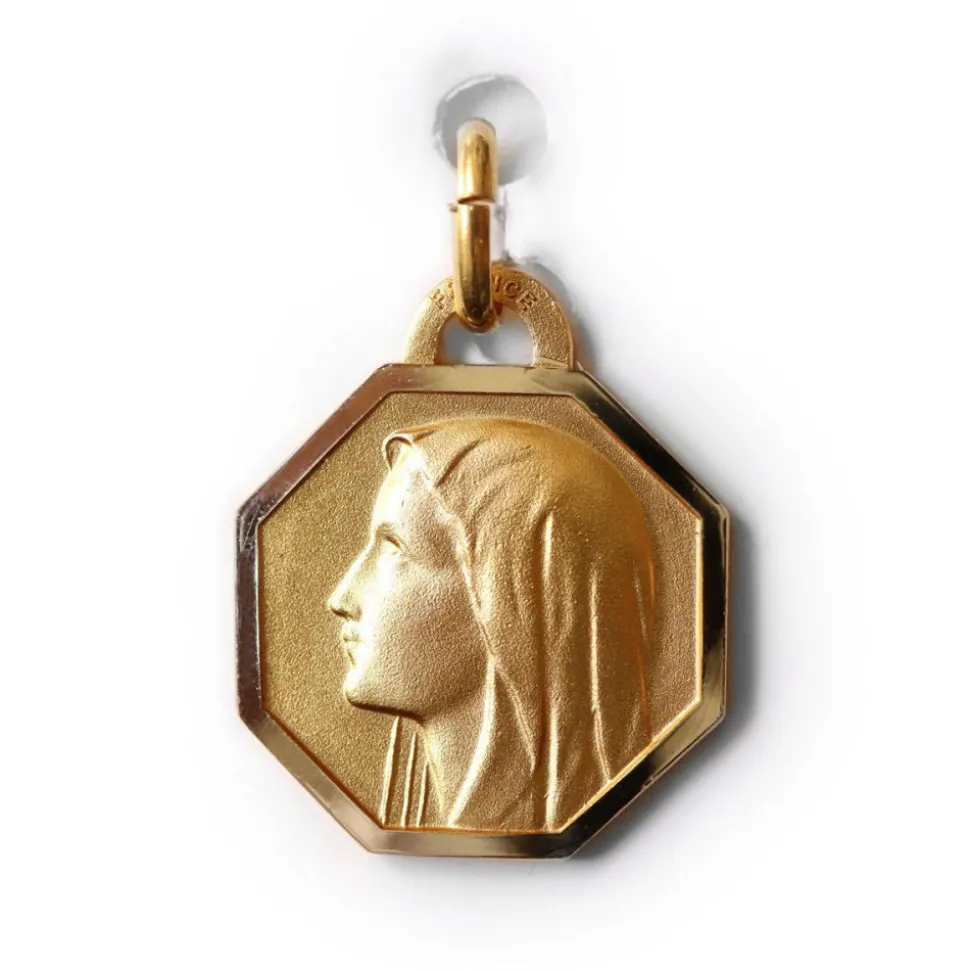 Médaille Vierge, modèle octogonal