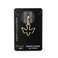 MED colombe plaqué or 14mm