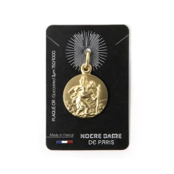 MED ND st Christophe plaqué or18