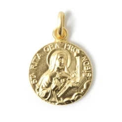 MED ND ste Rita plaqué or